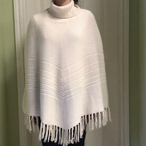 Talbots turtleneck sweater, poncho, cape